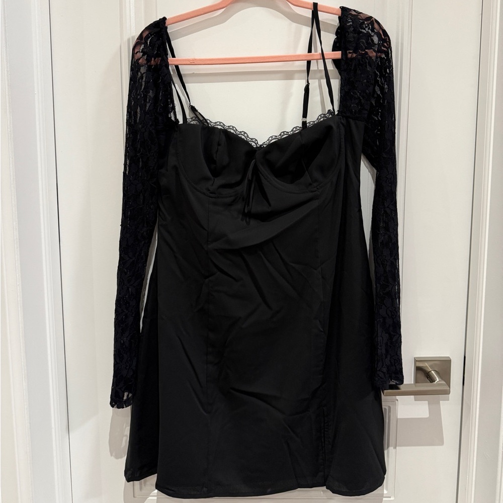 Princess Polly Mini Black Lace Dress
